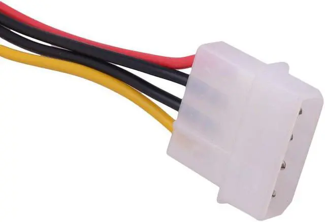 Alt view image 4 of 4 - Cable Matters 3 Pack 4 Pin Molex to SATA Power Cable Adapter Extension cord 19.6Inches