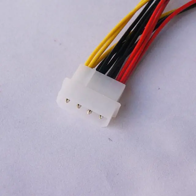 Alt view image 4 of 5 - 2pcs 4 Pin IDE 1 to 3 Molex IDE Power Supply Splitter Cable Cord