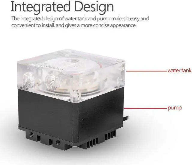 Alt view image 2 of 5 - Low Noise CPU Water Cooling Pump 3000RPM Fast Heat Dissipation Cool System