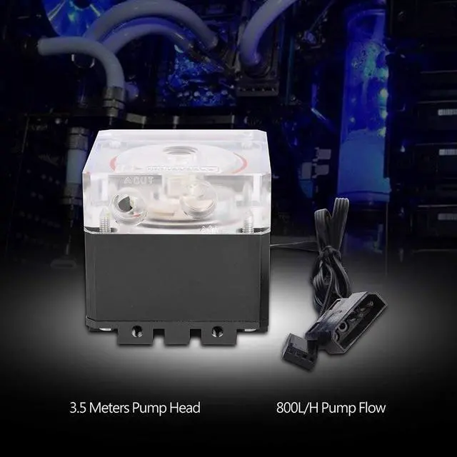 Alt view image 4 of 5 - Low Noise CPU Water Cooling Pump 3000RPM Fast Heat Dissipation Cool System