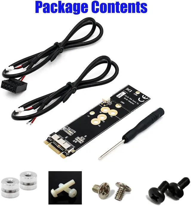 Main image of BCM94360CD/BCM94360CS2/BCM943224PCIEBT2 12+6Pin Wifi  bluetooth Card To NGFF(M.2)  Key M Adapter For Mac OS