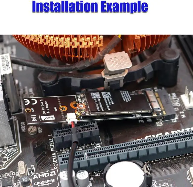 Alt view image 6 of 6 - BCM94360CD/BCM94360CS2/BCM943224PCIEBT2 12+6Pin Wifi  bluetooth Card To NGFF(M.2)  Key M Adapter For Mac OS