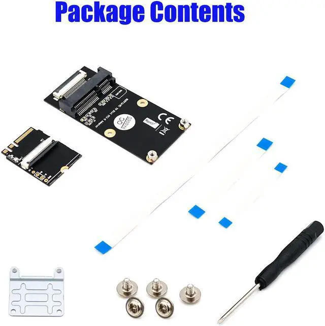 Main image of M.2 (NGFF)  key A/E/A+E to Mini PCI-E  Adapter with FFC Cable