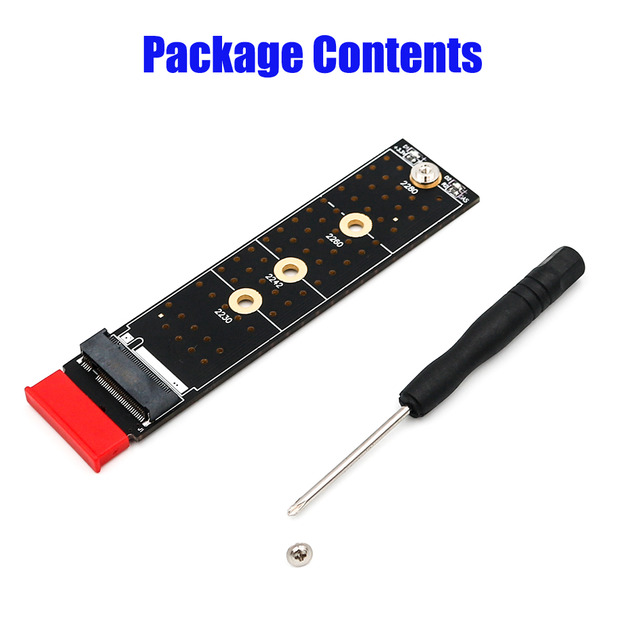 thumbnail image 2 of M.2 NGFF M-Key To PCIe X4 NVMe SSD Adapter Card - Supports 2242/2280 With Brackets 2 of 3