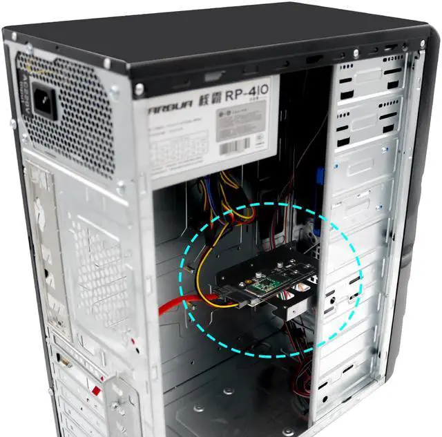 Alt view image 5 of 6 - NGFF M.2 KEY B to SATA 2.5 with USB 2.0 and 3.5 HDD Cage Adapter