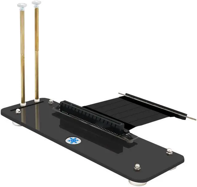 Alt view image 2 of 5 - PCI- E 3.0 16X Graphics Card vertical kickstand/base with high speed PCI-E extension cable and magnetic standoff  for DIY  ATX case