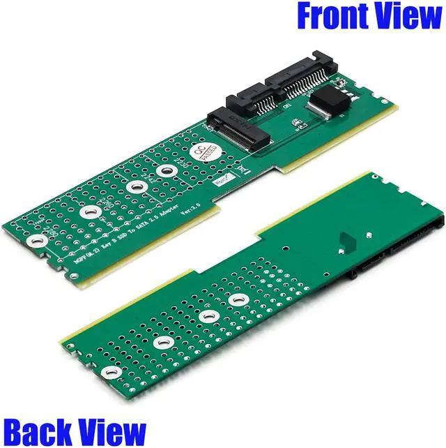 Alt view image 6 of 7 - NGFF(M.2)  B-key  SATA-Bus SSD to SATA3 Adapter by DDR memory slot installation