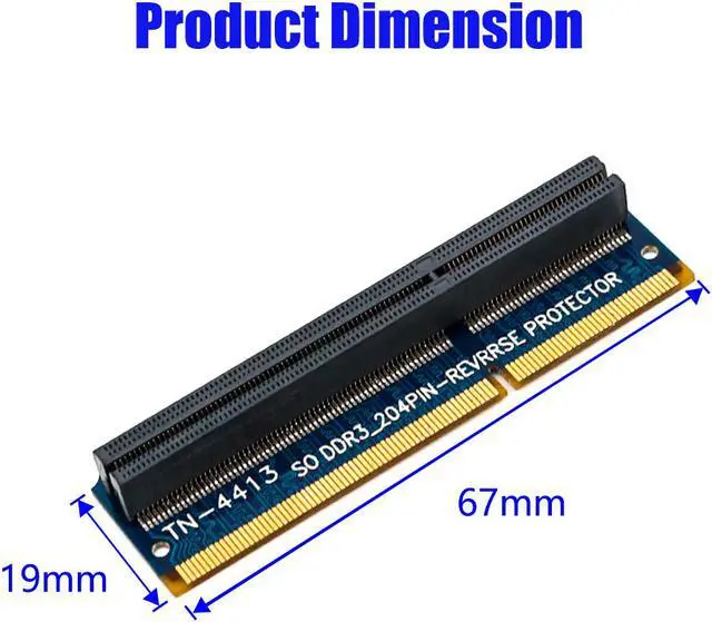 Main image of SO-DIMM 204PIN DDR3 memory test protection Adapter for RVS 204Pin Slot TN-4413