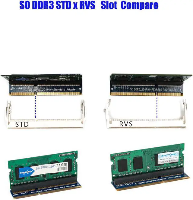 Alt view image 3 of 6 - SO-DIMM 204PIN DDR3 memory test protection Adapter for RVS 204Pin Slot TN-4413