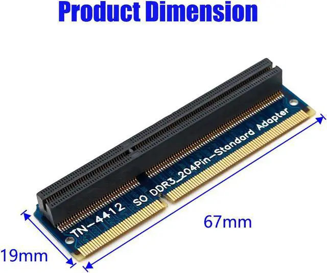 Alt view image 3 of 6 - SO-DIMM 204PIN DDR3 memory test protection Adapter for STD 204Pin Slot TN-4412