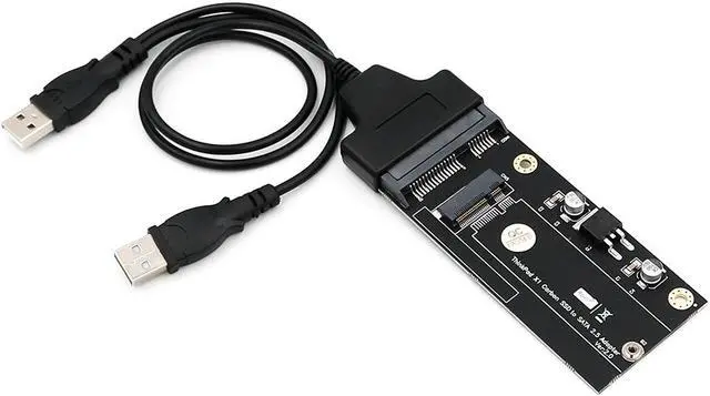 Alt view image 4 of 5 - 20+6 Pin SSD to SATA 2.5 or USB Adapter with USB 2.0 Cable for Thinkpad Lenovo X1 Carbon