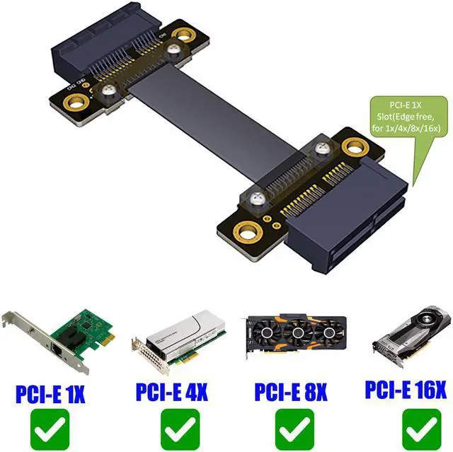 Main image of High Quality PCI-e  PCI Express 36PIN 1X female to female Extension cable with Gold-plated connector