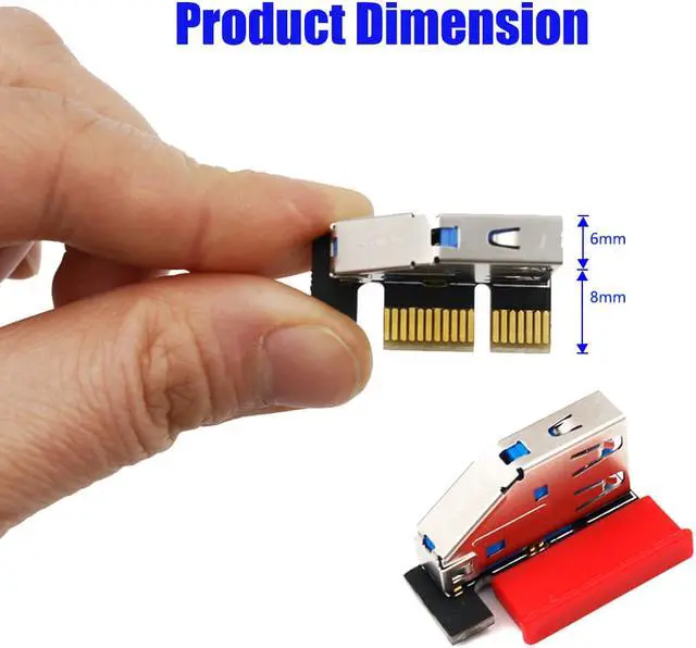 Alt view image 3 of 7 - High Quality PCI Express Cable PCI-E 1X to 1X/4x/8x/16x Riser Card Extender