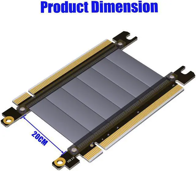 Main image of High Quality PCI-e  PCI Express 16X  male to male Extension cable