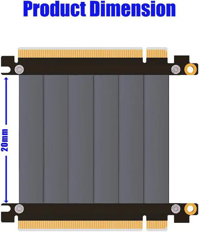 Alt view image 3 of 6 - High Quality PCI-e  PCI Express 16X  male to male Extension cable