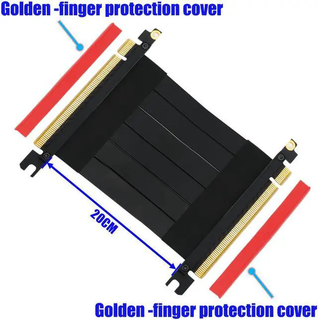 Alt view image 2 of 6 - High Quality PCI-e  PCI Express 16X  male to male Extension cable