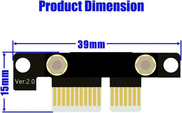 Alt view image 2 of 7 - High Quality PCI-e PCI Express 36PIN 1X Extension cable