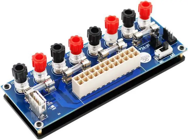 Alt view image 7 of 7 - Upgrade version  ATX Power supply Breakout Adapter with USB 5V port and insulation plastic base