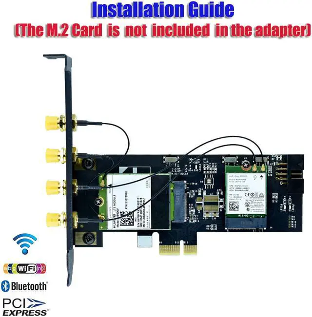 Alt view image 4 of 7 - NGFF M.2 Key B and key A to PCIe X1 Adpater for 3G/4G and WiFi Card