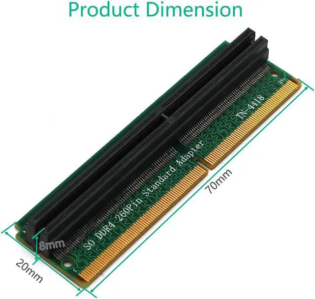 Alt view image 5 of 5 - SO-DIMM 260Pin DDR4 Memory Test  Protection Adapter for SO DDR4 Memory