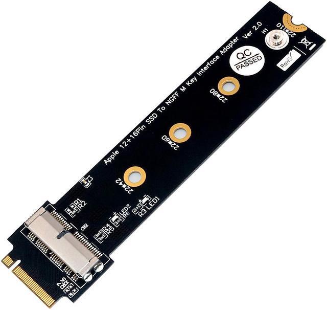 Alt view image 7 of 7 - PCIe SSD to M.2 Key M Adapter Card for 2013 2014 2015 2016 2017 MacBook Air Pro Retina Hard Drive Converter to NGFF M2