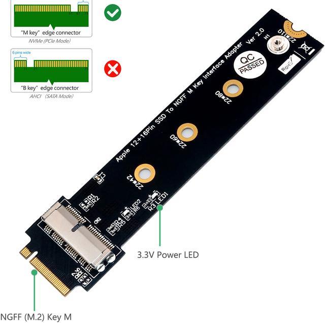 Adaptateur M2 (NGFF) vers MACBOOK 2013 2014 2015 2016 - Remplace