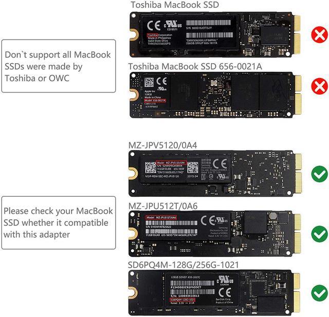 Alt view image 6 of 7 - PCIe SSD to M.2 Key M Adapter Card for 2013 2014 2015 2016 2017 MacBook Air Pro Retina Hard Drive Converter to NGFF M2