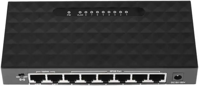 Main image of 8 Port 10/100 POE Ethernet Network Switch Lan Hub Smart Switch 1000Mbps Ethernet Network Switcher RJ45 Hub Internet Splitter