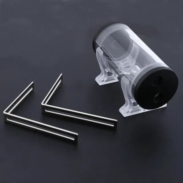 Main image of 50mm Diameter 110mm Water Cooling Tank G1/4 Thread Cylinder Reservoir Tank for PC CPU Computer Cooling Tool with L Shape Buckle