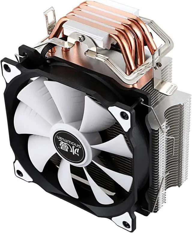 Alt view image 4 of 5 - 4PIN CPU Cooling System Direct Contact CPU   Heatpipes Freeze Tower CPU Cooling Fan with PWM Fans