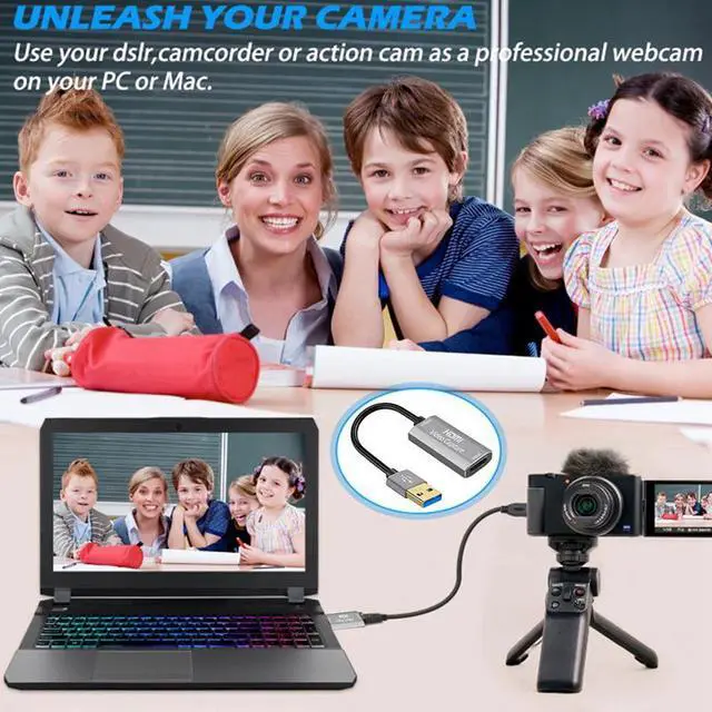 Alt view image 3 of 5 - Vide Capture Cards 2.0 HDMI t USB Vide Capture Cards Drive- Recrding Bx fr Game Recrding Live Streaming