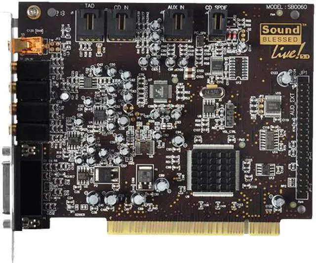 Main image of 5.1K Song Card SB0060 Gold-Plated Version Sound Card,Desktop Computer PCI Built-in 5.1K Song Sound Card