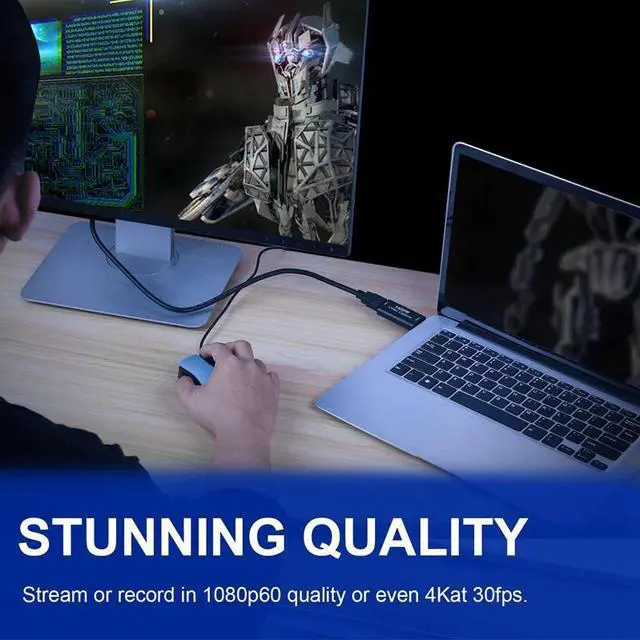 Alt view image 4 of 5 - Vide Capture Cards  t USB 2.0 1080P 4K Recrd Via DSLR Camcrder Actin Cam fr High Definitin Acquisitin