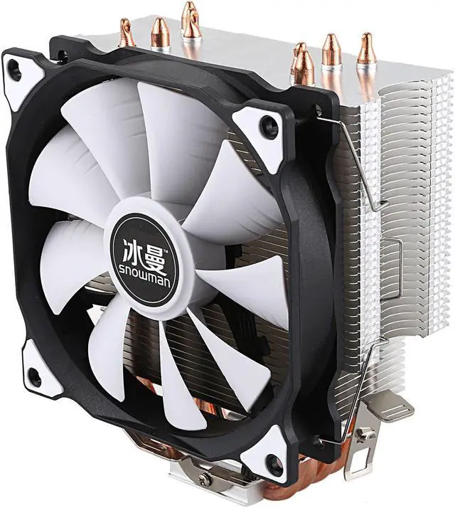 Alt view image 3 of 5 - 4PIN CPU Cooling System Direct Contact CPU   Heatpipes Freeze Tower CPU Cooling Fan with PWM Fans