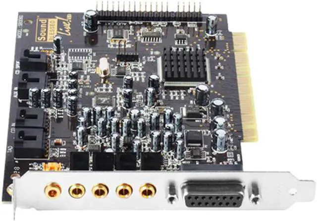 Alt view image 5 of 5 - 5.1K Song Card SB0060 Gold-Plated Version Sound Card,Desktop Computer PCI Built-in 5.1K Song Sound Card