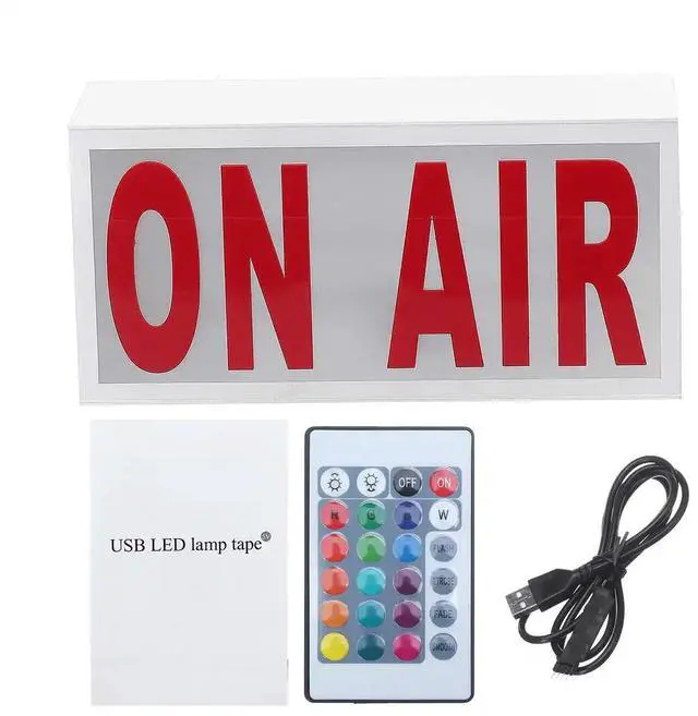 Alt view image 6 of 6 - ON AIR Acrylic Remote Studio LED Neon Light Sign Letter Box Sign Shop Bar Beer Pub Home Decoration On Air Novelty Lighting 5V