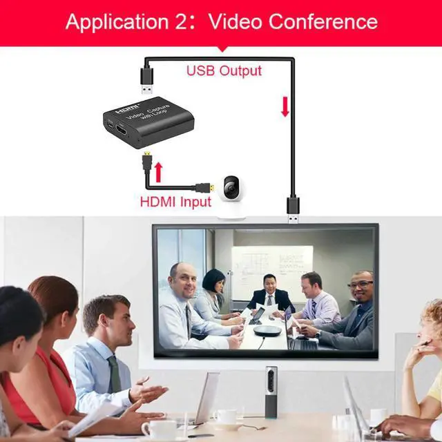 Alt view image 5 of 5 - 1080P 4K HDMI Capture Card USB 2.0 Digtal Video Recorder Box Donglefor Game Live Streaming Broadcast Support Local Loop