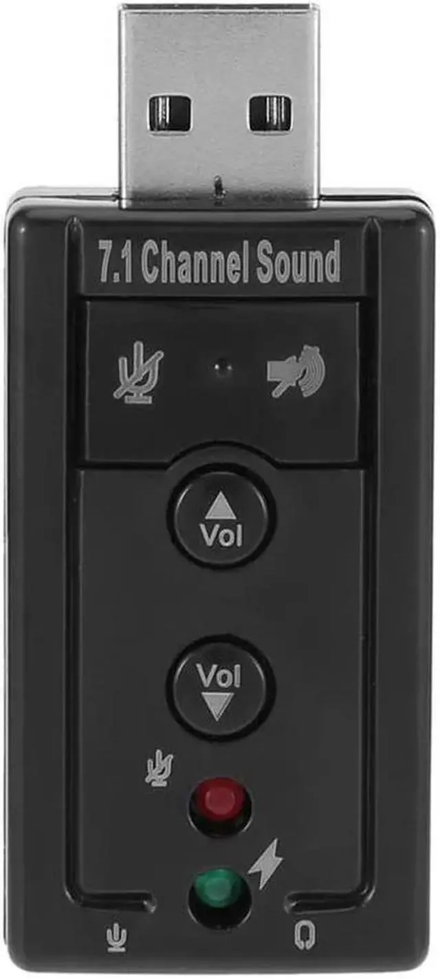 Main image of 3.5mm AUX Headphone Microphone 7.1 Virtual USB Sound Card External Audio Adapter Stereo Headset Supports 3D Sound