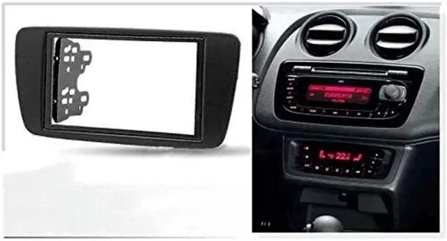 Alt view image 5 of 6 - 2 DIN Adapter CD Trim Panel Stereo Interface Radio Car Frame Panel Fascia for SEAT Ibiza 2008+