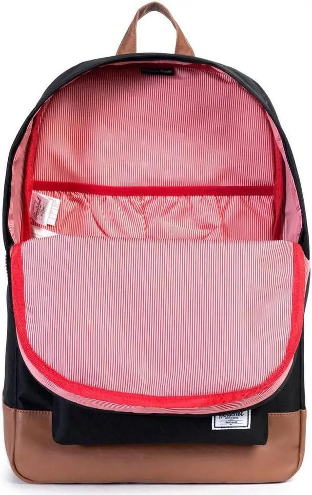 Alt view image 8 of 12 - Herschel Supply Heritage Backpack (Black / Tan)