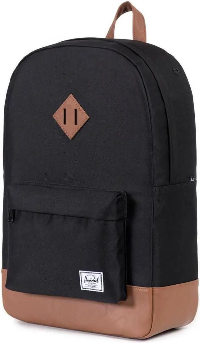 Alt view image 9 of 12 - Herschel Supply Heritage Backpack (Black / Tan)