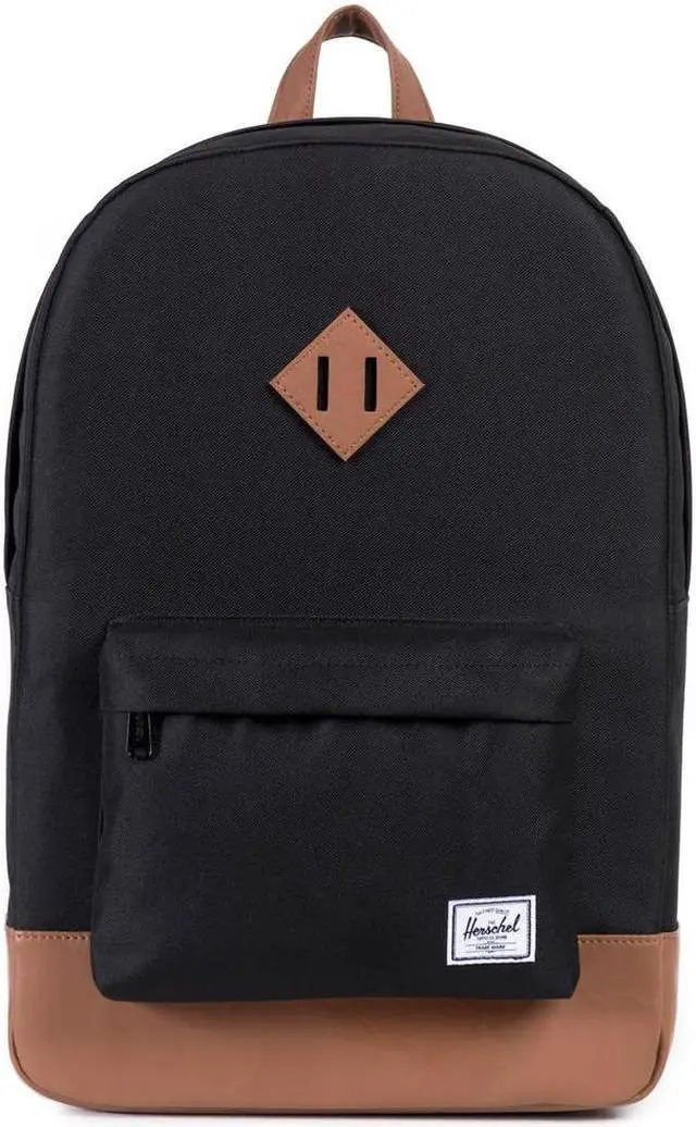 Alt view image 7 of 12 - Herschel Supply Heritage Backpack (Black / Tan)