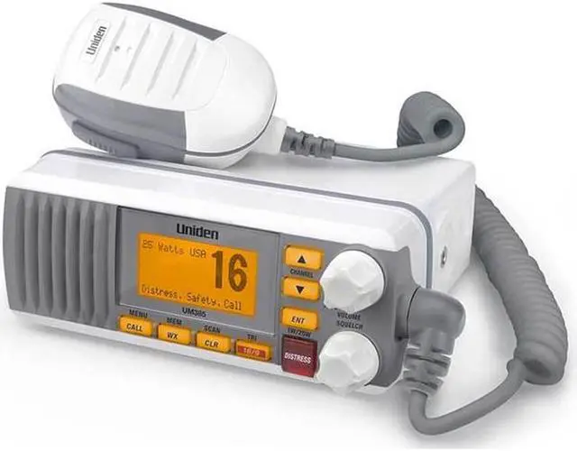 Alt view image 15 of 20 - Uniden - UM385 - Uniden - Um385 25 Watt Fixed Mount Class D Submersible Vhf Marine Radio With 4 Digit & B Channels