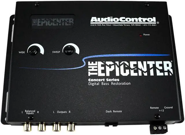 Alt view image 9 of 19 - AUDIOCONTROL EPICENTERBLACK Bass processor - black - Concert Series