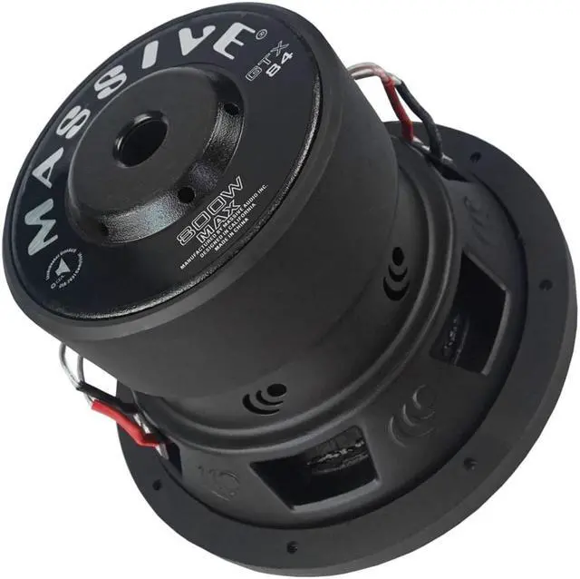 Alt view image 3 of 5 - MASSIVE AUDIO BG8 8" 400W RMS 2-OHM LOADED PORTED SUBWOOFER ENCLOSURE NEW BG-8