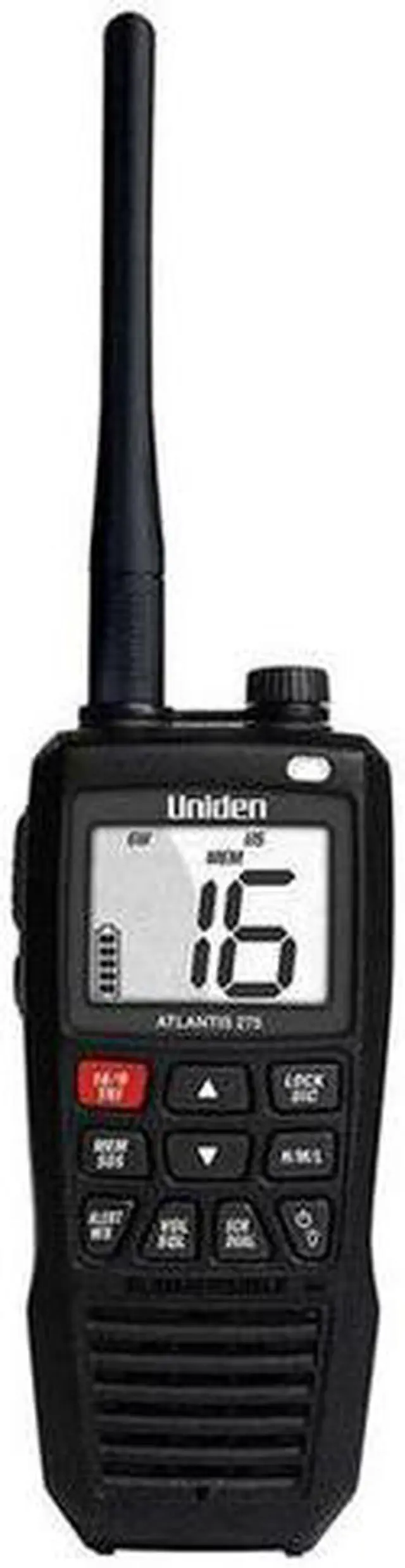 Alt view image 6 of 14 - Uniden Atlantis 275 Floating Handheld VHF Marine Radio - ATLANTIS 275