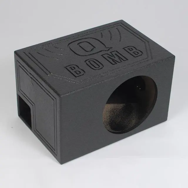 Alt view image 3 of 13 - QPower QBOMB12VL Single 12" Vented Ported Car Subwoofer Sub Box Enclosure QBOMB