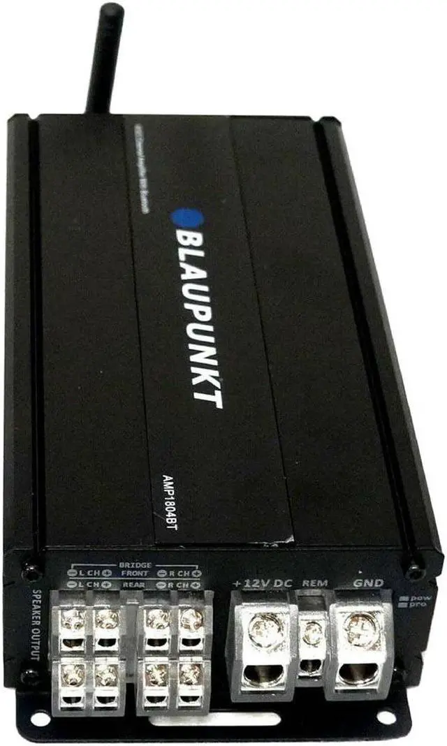 Alt view image 6 of 6 - Blaupunkt AMP1804BT Car Audio 4-channel Class D Amplifier With Bluetooth