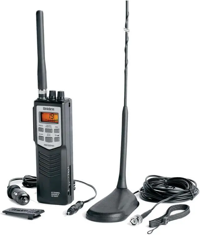 Alt view image 2 of 5 - UNIDEN - PRO501TK 40 CHANNEL HANDHELD CB RADIO WITH 10 NOAA WEATHER CHANNELS & MAGNETIC MOUNT ANTENNA