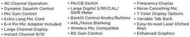 Alt view image 4 of 6 - Uniden BEARCAT880 Bearcat 880 40 Channel CB Radio with NOAA Weather